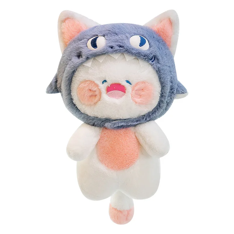 Jouet en peluche requin Kawaii mignon, poupée en peluche pour enfants, cadeau d'anniversaire, oreiller câlin doux pour filles, Adorable peluche