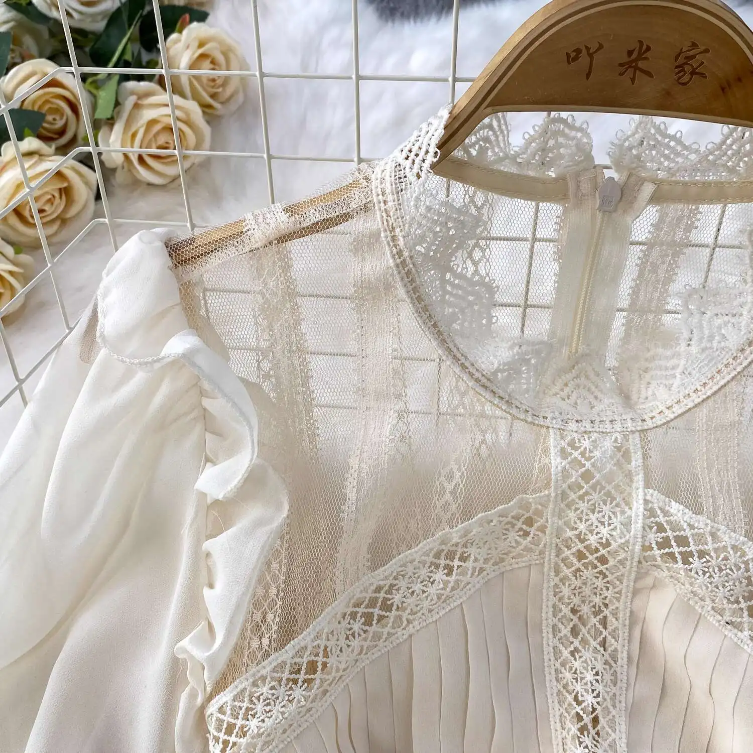 Elegant Hollow Out เค้กยาวชุดชีฟองผู้หญิงฤดูร้อนแขนสั้นถักโครเชต์ Midi หญิงพรหมชุดราตรี Vestidos