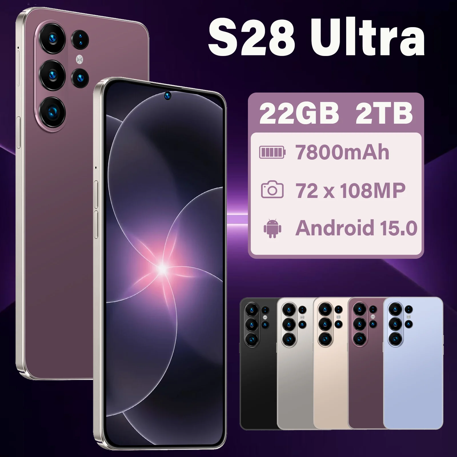 

HOT High-quality silicone cases are used for S28 Ultra Mobile accessories 7.3inch Original Global Edition Smart 2TB HD