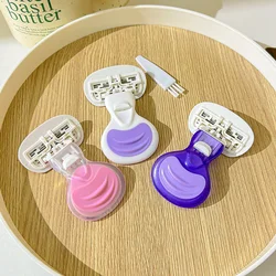 Mini couteau d'épilation avec boîte rasoir de rasage portable lame de rasoir en acier inoxydable enlever les outils de beauté des poils du corps pour femme