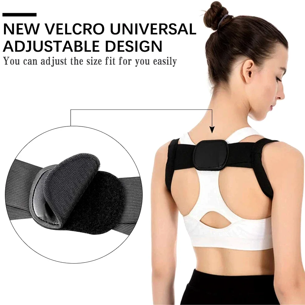 Back Posture Corrector Belt Adjustable Shoulde Neck Spine Reshape Body for Column Posture Correction for Women Men Straightener