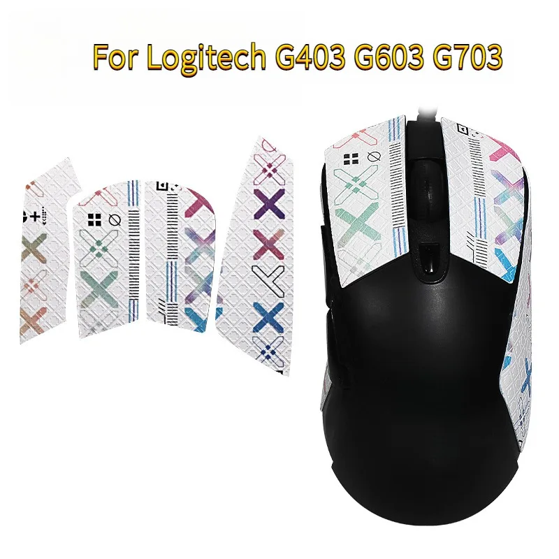 For Logitech G403 G603 G703， Gaming Mouse Anti-Slip Grip Tape Sweat-Proof Sticker With Bonus Cleaning Cotton