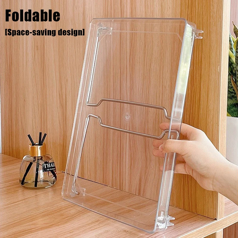 Hot Sale Foldable Multi-Layer Transparent PET Storage Rack For Office And Kitchen