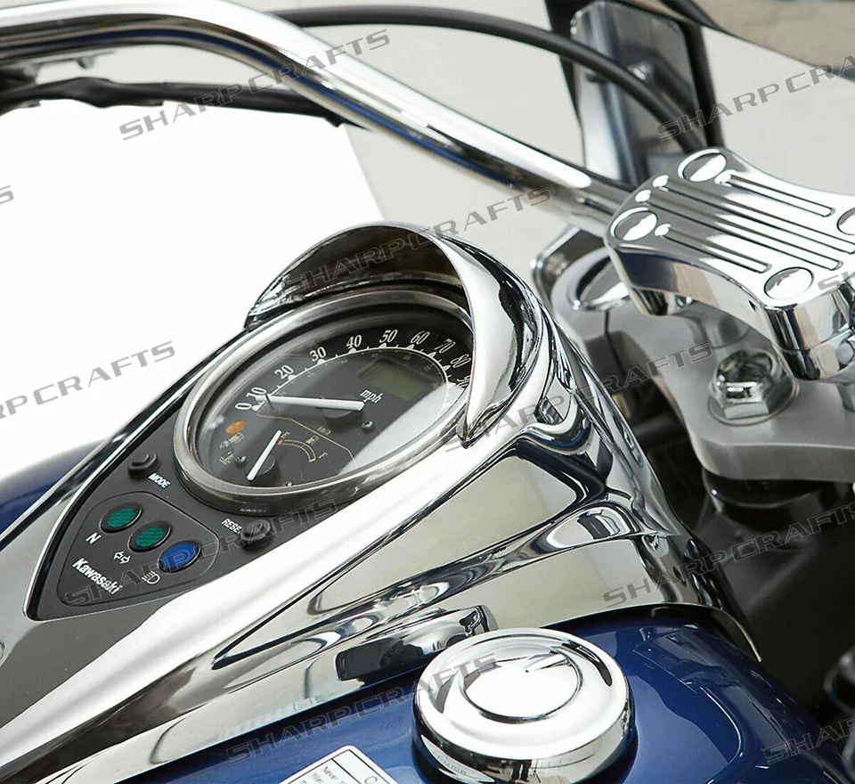 Motorcycle Accessories CNC Dash Plaque Cover Dashboard Decoration For Kawasaki Vulcan 900 Custom Classic LT VN VN900 All Year view 2