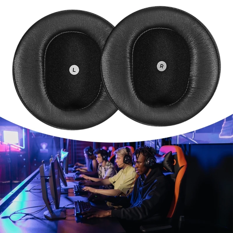 Almohadillas espuma viscoelástica duraderas para auriculares para juegos, almohadillas que mejoran comodidad del juego y
