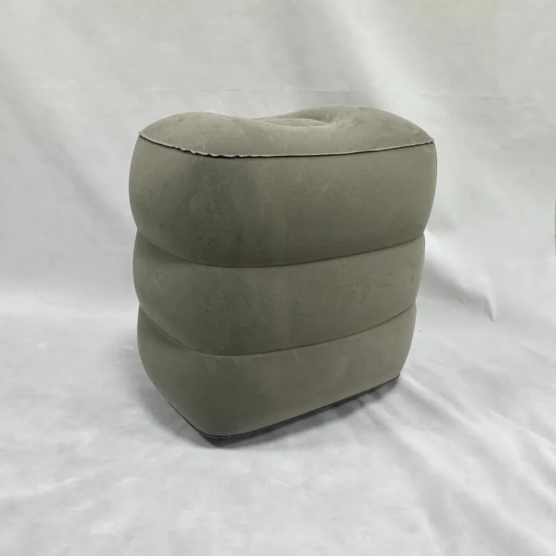 Inflatable Travel Footrest Pillow Adjustable Height Portable Leg Rest For Airplane Car Office