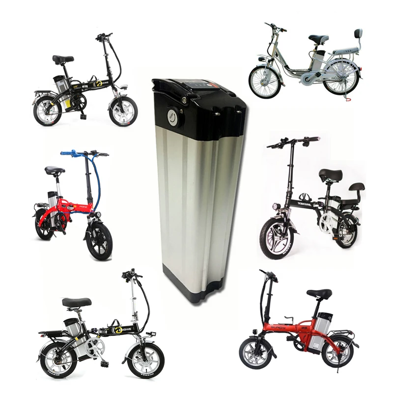 

48V 15Ah Bottom Discharge electric bike bicycle 48V lithium battery silver fish ebike battery Electric Bicycle