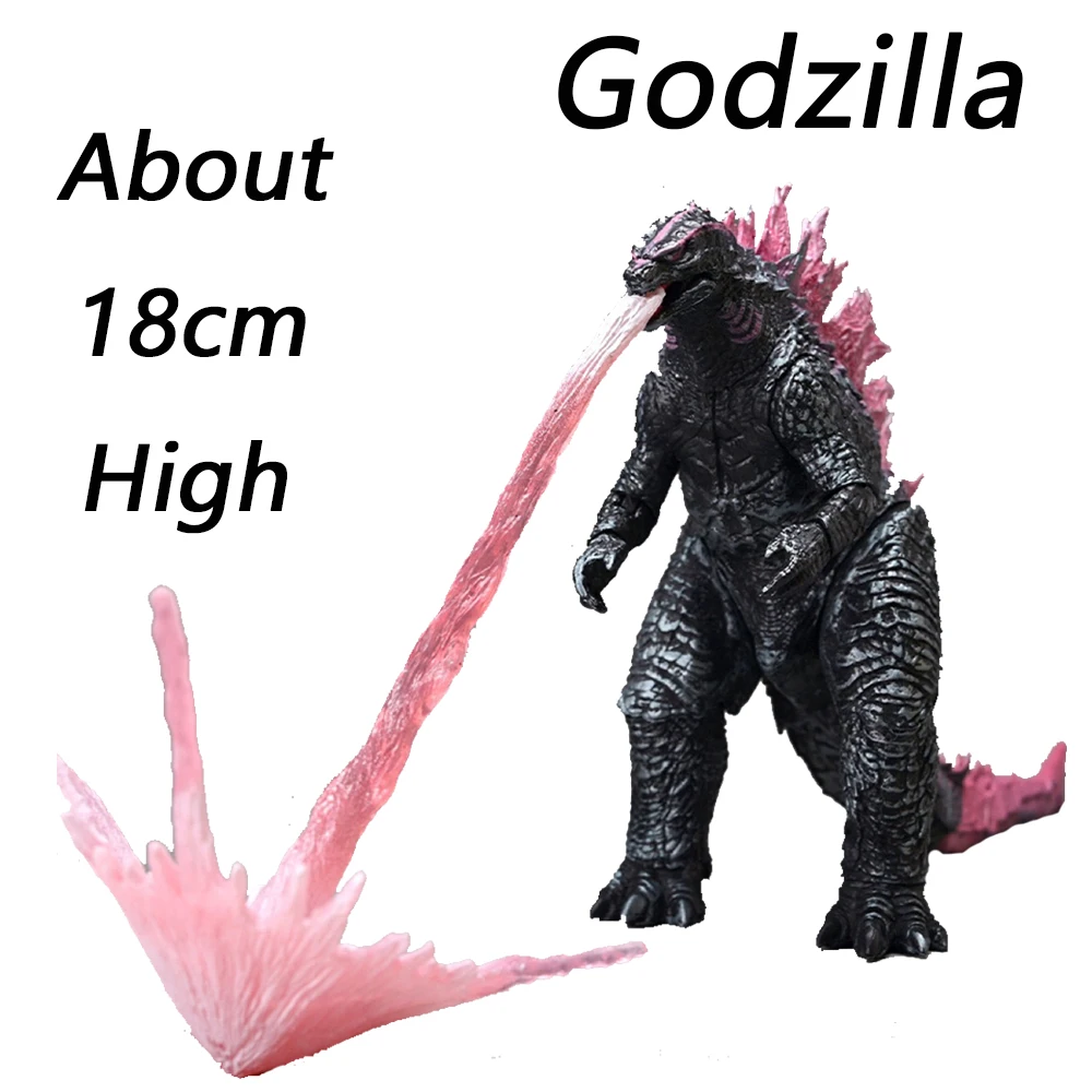 King of The Monsters Pink Back Godzilla Action Figure Godzilla Vs. Kong 2 The New Empire Peripherals Model Toys Desktop Ornament