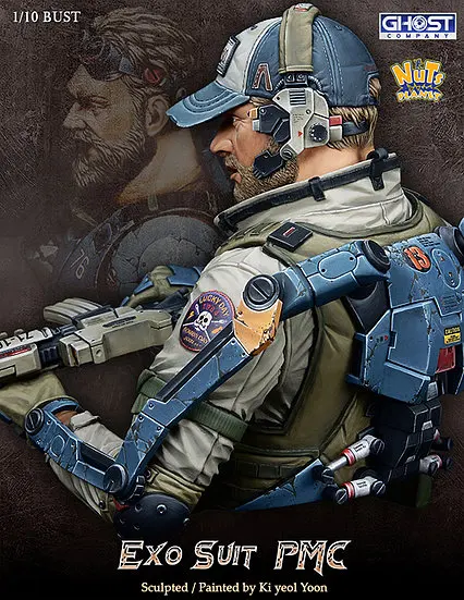 ชุด1/10 EXO Suit รูปปั้นเรซิน PMC ชุดภาพยนต์สมัยใหม่ GK ไม่เคลือบสี