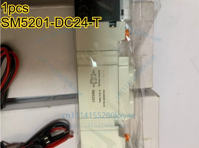 1pcs brand new two-slot five-way single electronically controlled solenoid valve model: sm5201-dc24-t