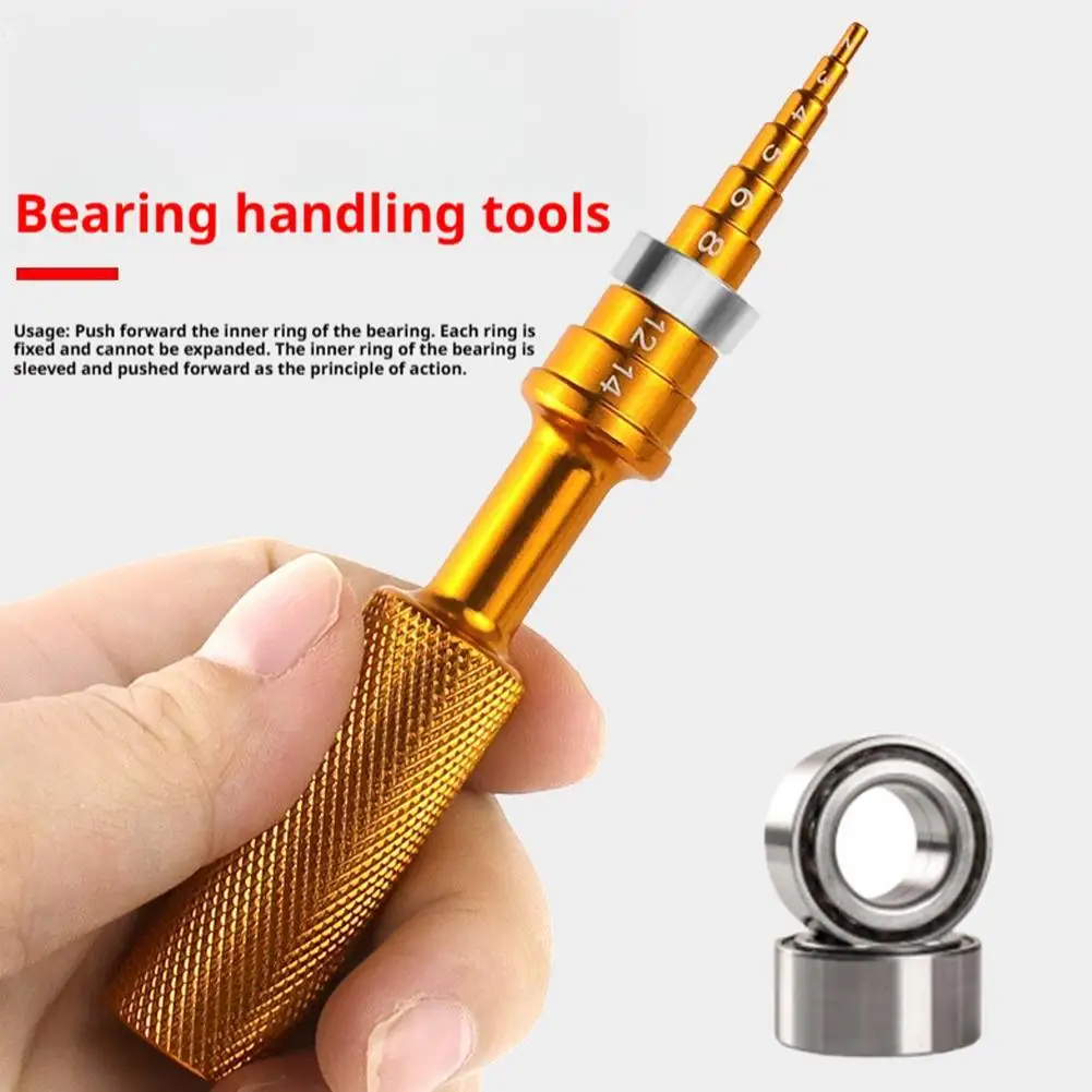 2-14mm Automotive Bearing Removal Tool Aluminium Alloy Puller Installers Bearing Inner Hole Push Tool Hand Disassembly Tools