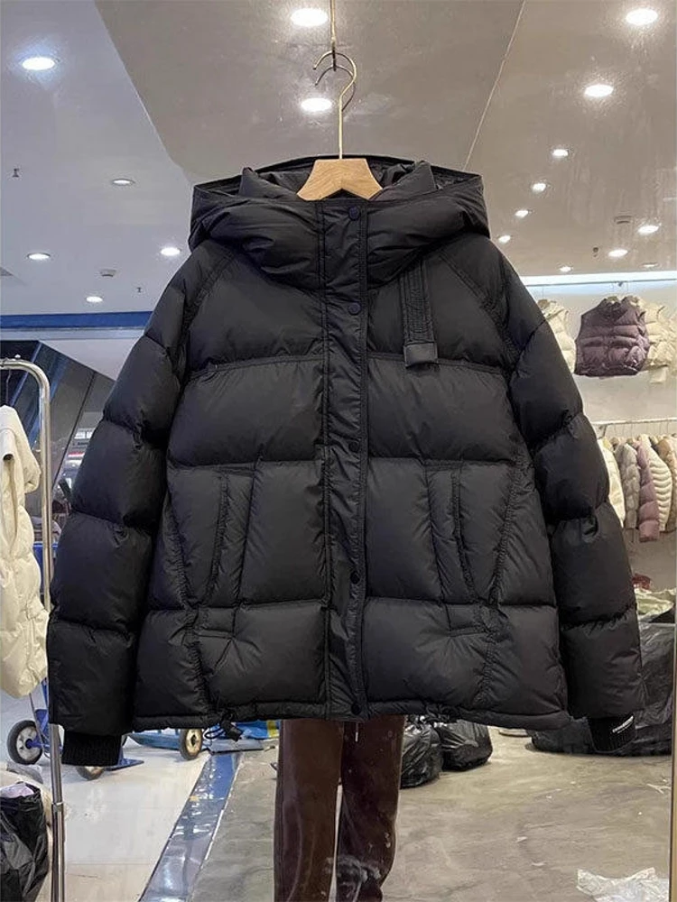 

Raidy Boer Thiened Breaoat Outdoor Casual Loose Fit Hooded Men's Winter Jaet Warm Youth Sle Zipper Hand kets