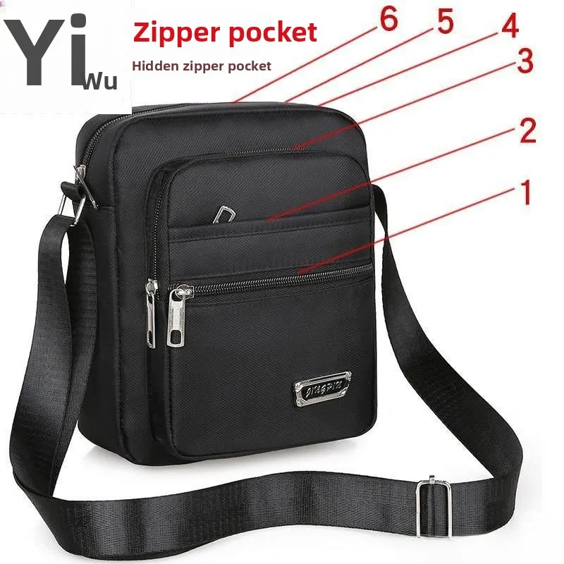 

Casual Oxford Cloth Men's Shoulder Bag Canvas Handbag Business Trendy Bag Leisure Crossbody Bag Soft Polyester Zipper ...