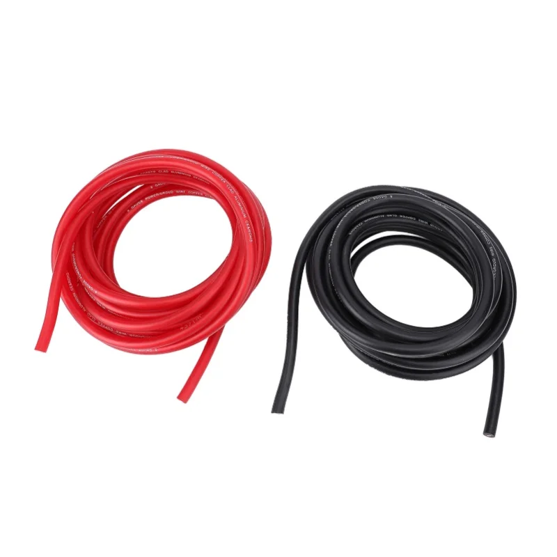

2PCS 8 Gauge Wire With Cable Ends Heat Shrink Tube 20ft 8AWG Automotive Power Ground Cable Battery Cable For Vehicle RV Trailer