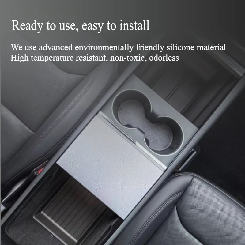 Boîte de rangement pour Console et accoudoir pour Tesla, nouveau modèle Y 2025 Juniper, tapis antidérapant supérieur et inférieur, modèle 3 Highland 2024, accessoires