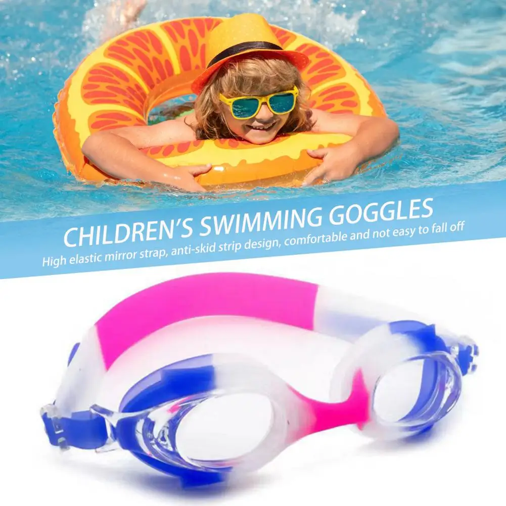 Kids Swimming Eyewear Kids Swim Goggles Youth Swim Goggles with Anti fog Uv Leak proof Silicone Diving Gear for Boys