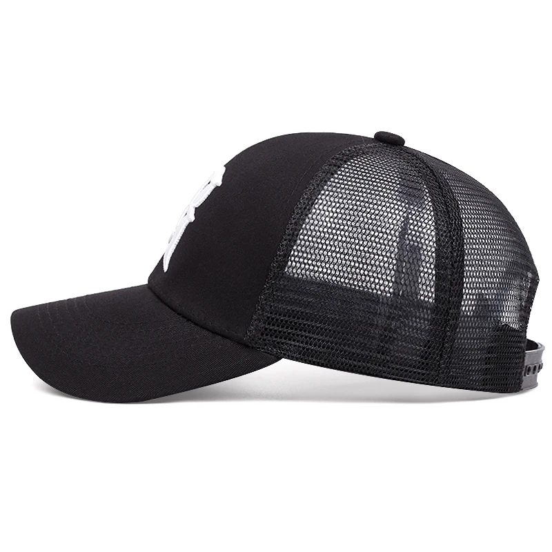 Spring Summer Baseball Caps For Men Breathable Mesh Mens Snapback Cap Luxury Cotton Trucker Hats Outdoor Sports Golf Cap Male