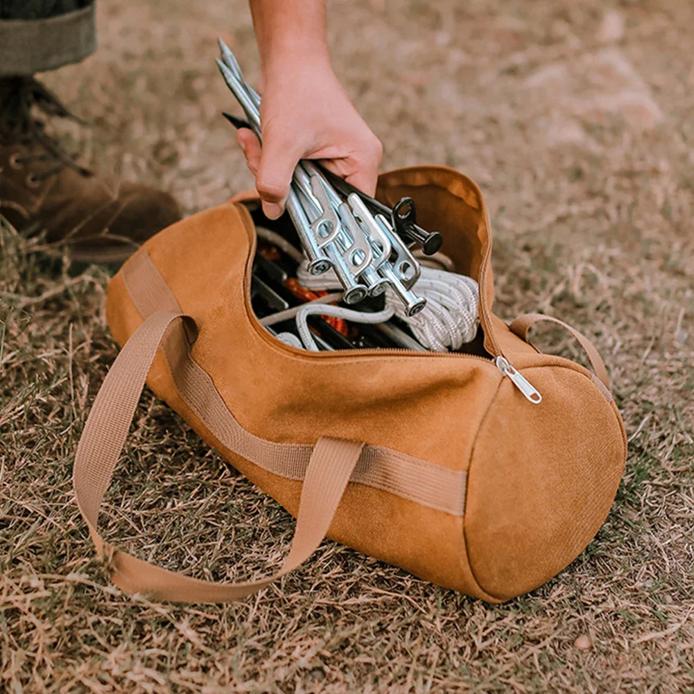 Camping Tools Storage Bag Large Capacity Hammer Stakes Pegs Bag Lightweight Tent Peg Ground Nail Holder Bag for Outdoor Camping