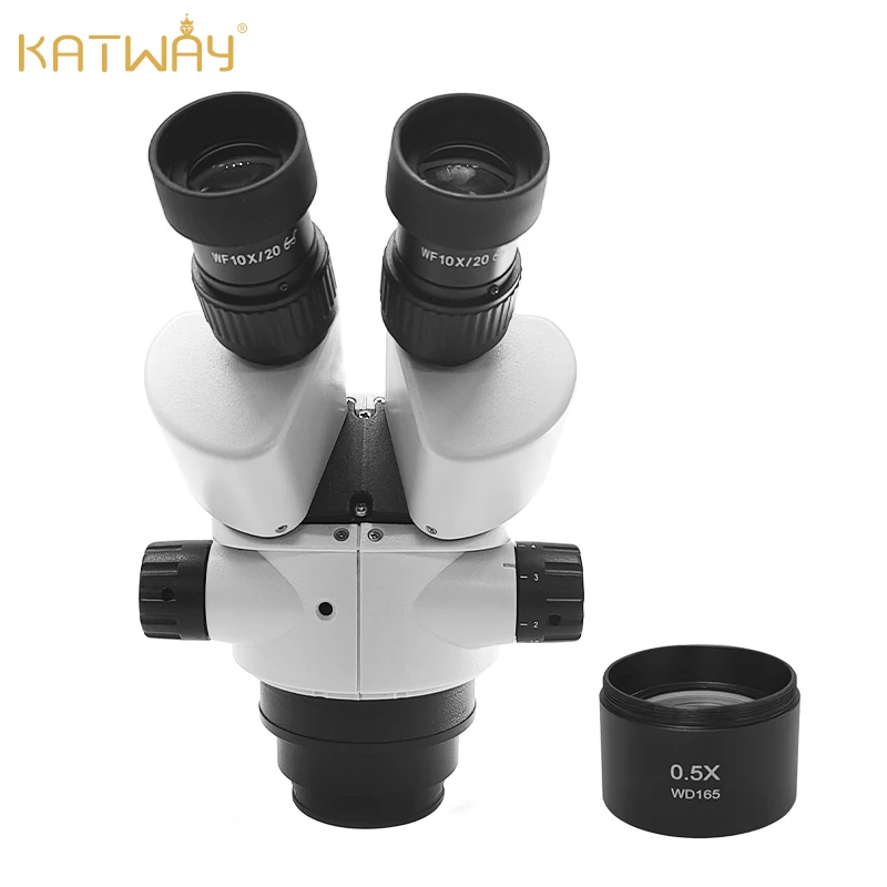 KATWAY Binocular Stero Zoom Microscope Head HH-4570A