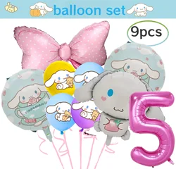 Cinnamoroll Birthday Party Decorations Cinnamoroll Tableware Plate Tablecloth Cup Baby Shower Girls Favor Gifts Party Supplies