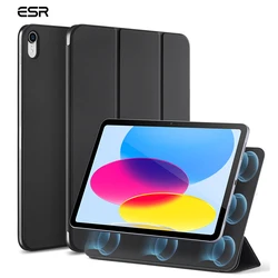 IPad 10用磁気添付ファイルケース,第10世代保護カバー,自動スリープ/終了