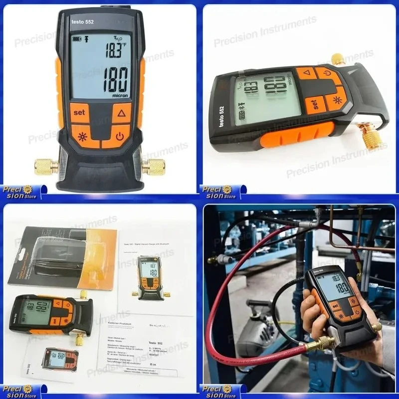 For 552 Digital Vacuum Gauge Electronic Pressure Tester Automotive Engine Diagnostic Tool Car Truck Motorcycle Air Intake
