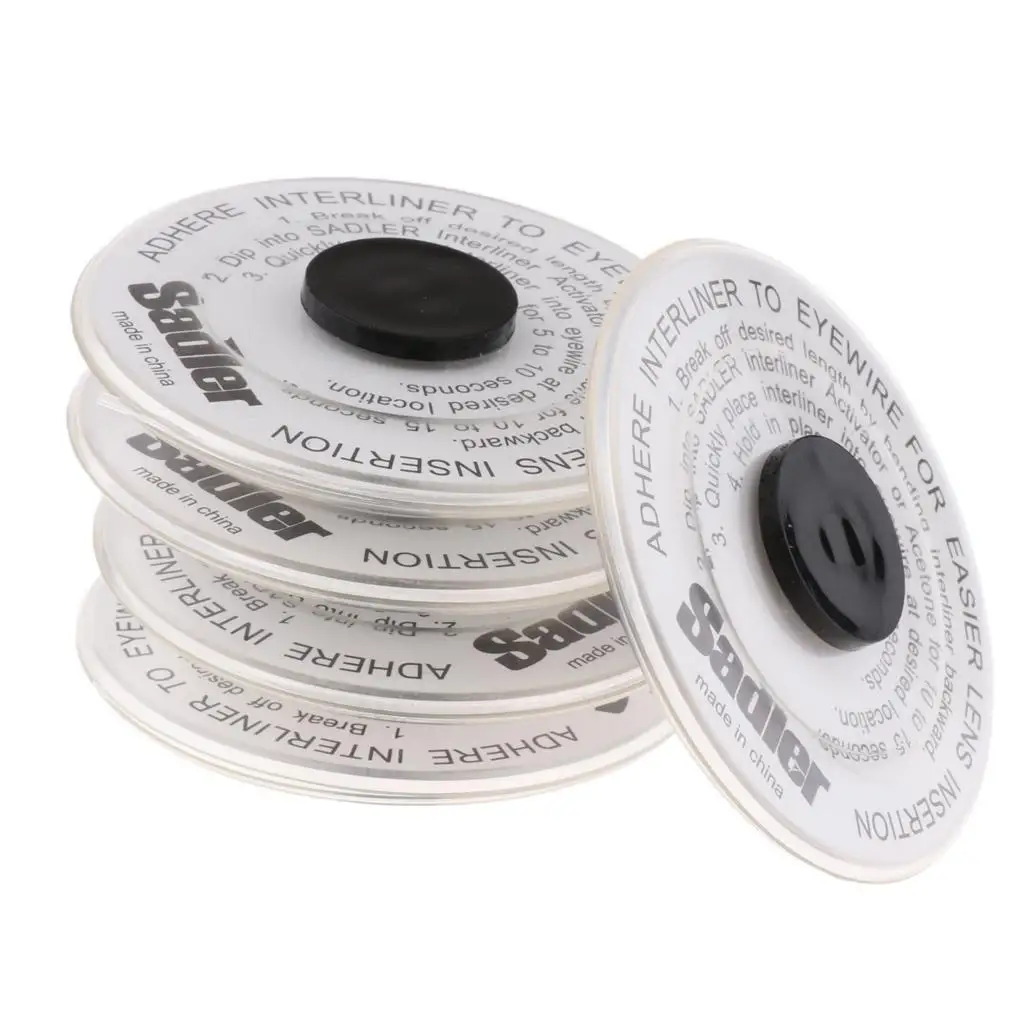 Glasses Lens Interliner Nylon Insertion Wire Adhere Strip for Computer Glasses Lenses and Frames
