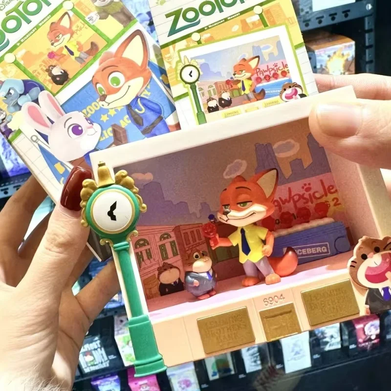 ฟิกเกอร์ Popmart Disney Zootopia Highlight Moments Series กล่องสุ่ม นิค ไวลด์ จูดี้ ของสะสม ตุ๊กตา ของขวัญวันหยุด วันเกิด ของเล่น