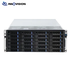 4U 19inch 560MM Deepth Rack Mount Hot-swap Chassis 24HDD 24Bays NVR IPFS Cloud Storage IPC Server Case Support ATX Power Supply