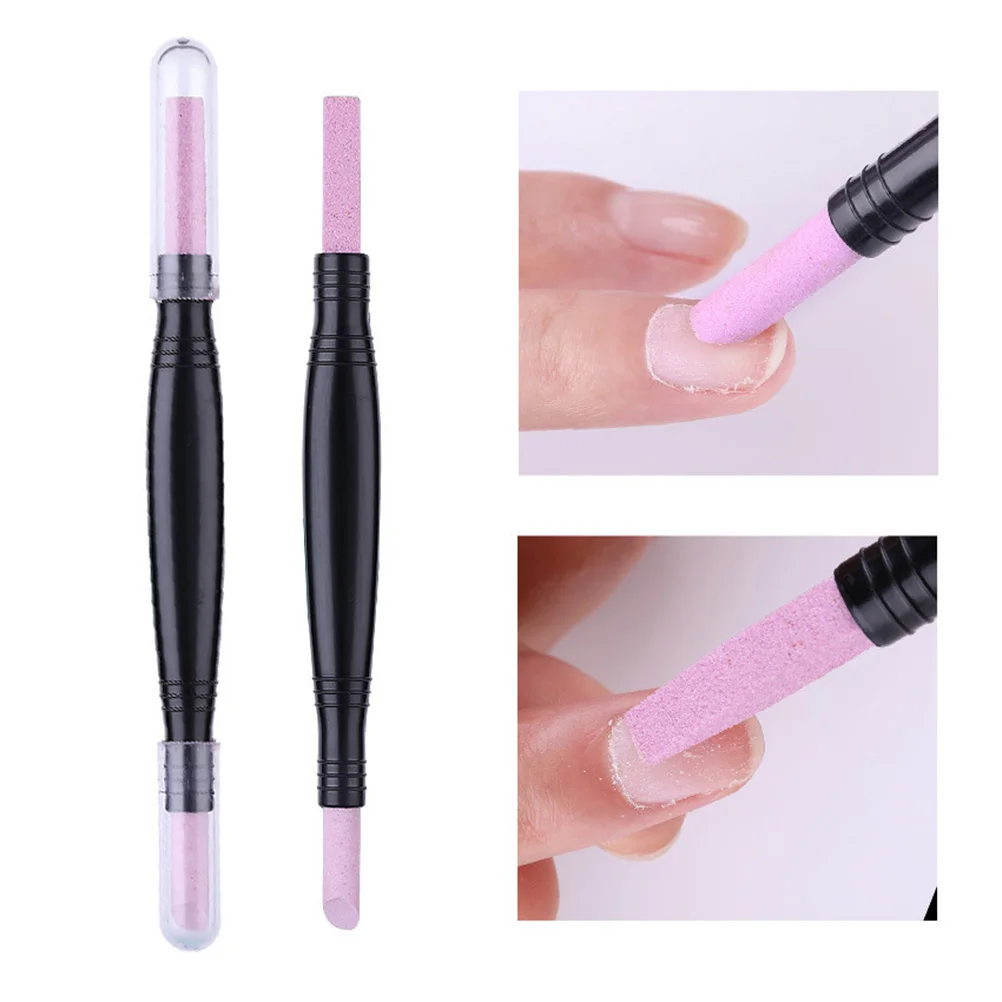 

3Pcs Nail File Buffer Premium Cuticle Stick Pen for Nail Extensions Polish and Cuticle Removal Lightweight Manicure Sanding File