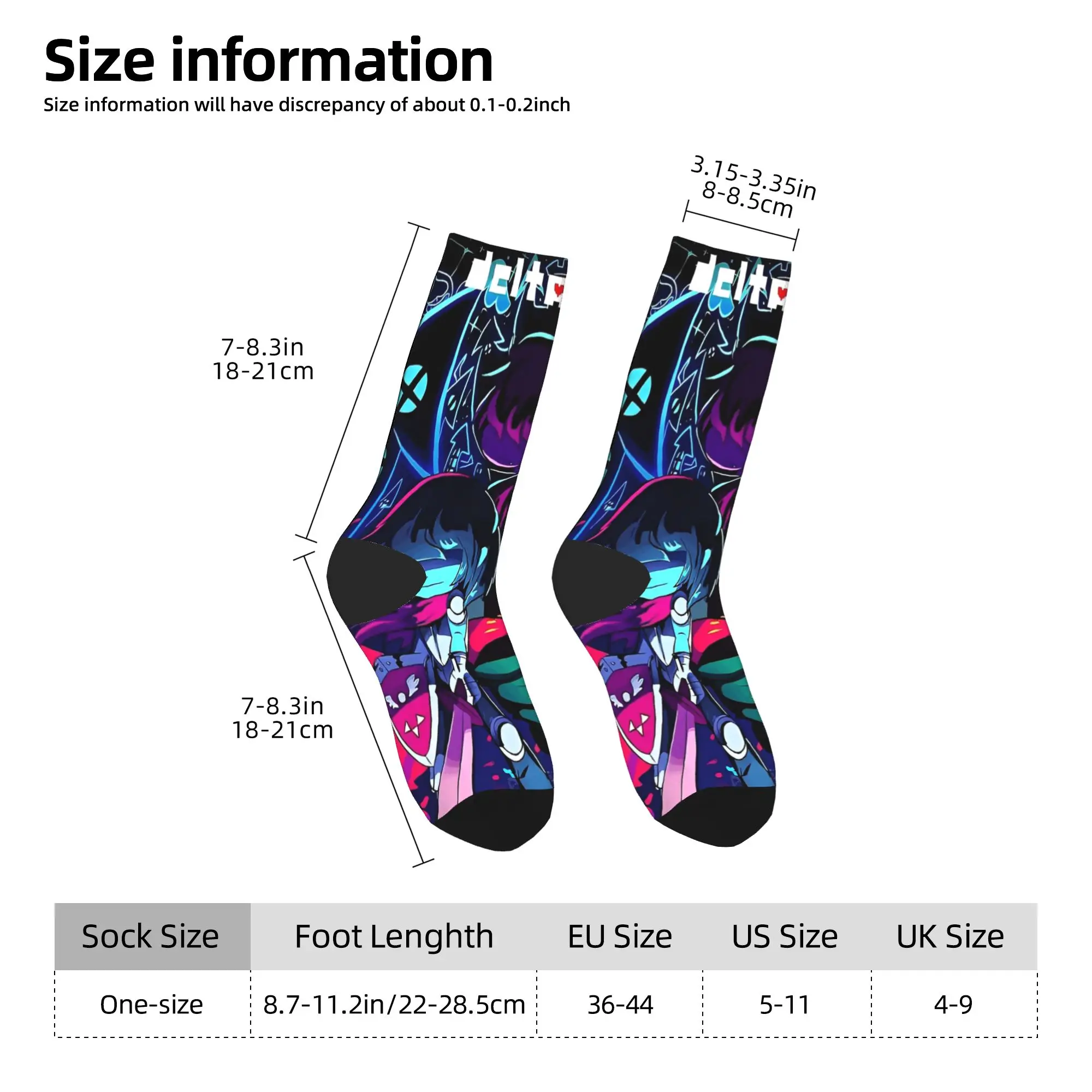 Autumn Winter Retro Women Men Deltarune - Friends Socks Role-Playing Video Game Sweat Absorbing Football Socks