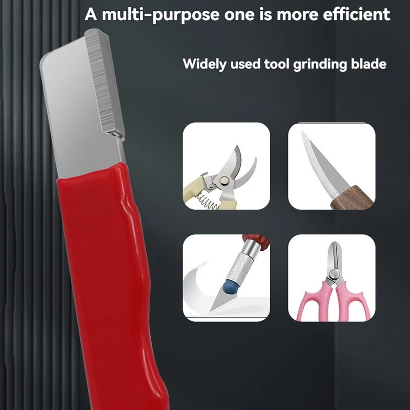 Portable Alloy Steel Sharpener Multifunctional Knife Scissor Pruning Shear Quick Sharpening Hand Tools Grinding Tool Grindstone