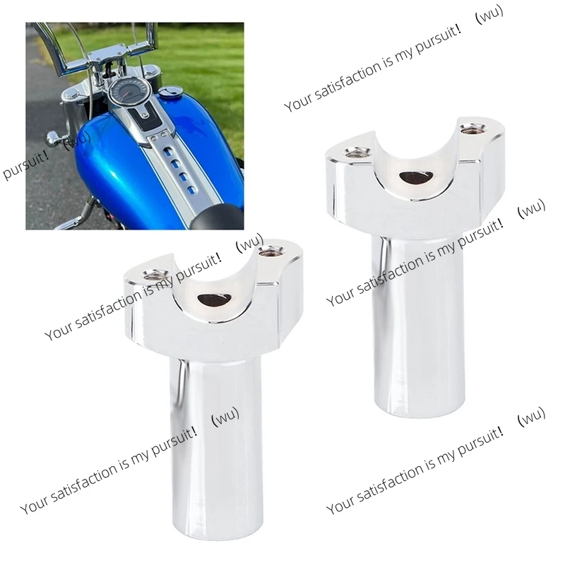Motorcycle 3.5Inch Straight Handlebar Risers For  Softail Dyna Street Bob Sportster Aluminum Base Straight