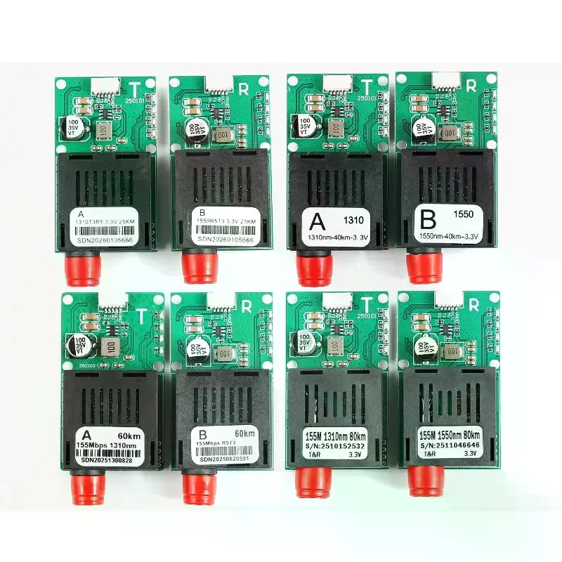 Moduł optyczny TTL Transceiver DC 5.5-26V Interfejs FC do dronów i urządzeń terminalowych RX/TX/AV/VCC/GND 20KM/40KM/60KM — zdjęcie produktu 4