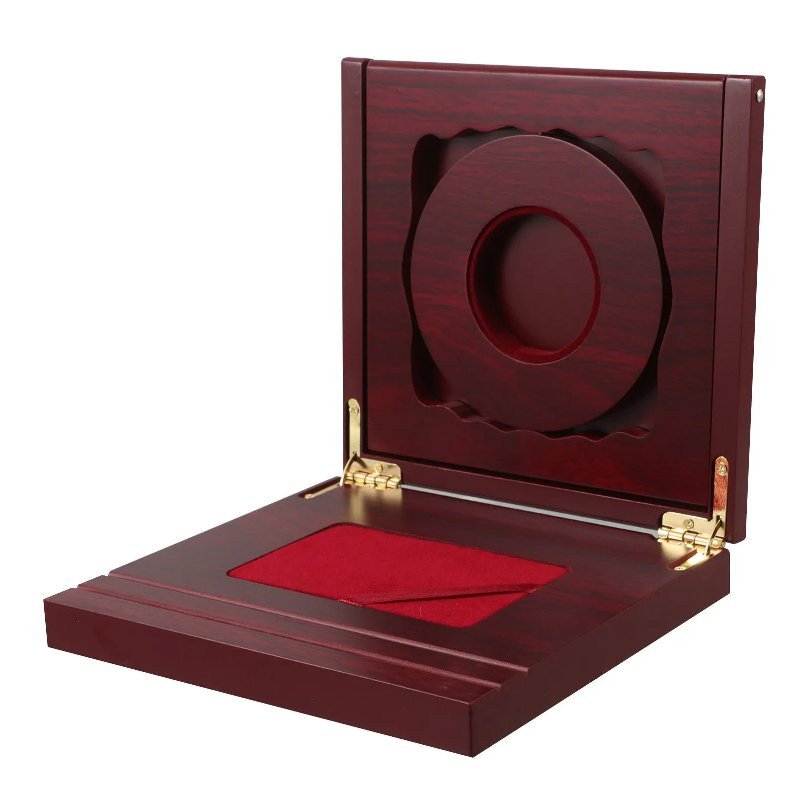 45mm Coin Organizer, Commemorative Coin Display Wooden Box With Hinged Lid, Display Case Holder For 45mm Medals Crafts, Gift Box