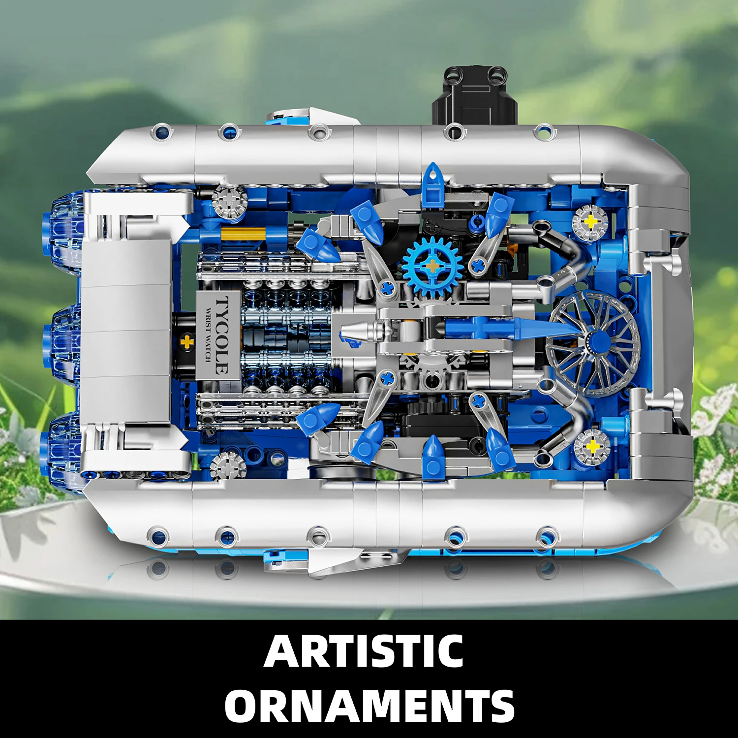 1006 sztuk modne zegarki klocki techniczne mechaniczne cegły montaż zabawki modele z dekoracją LED prezenty