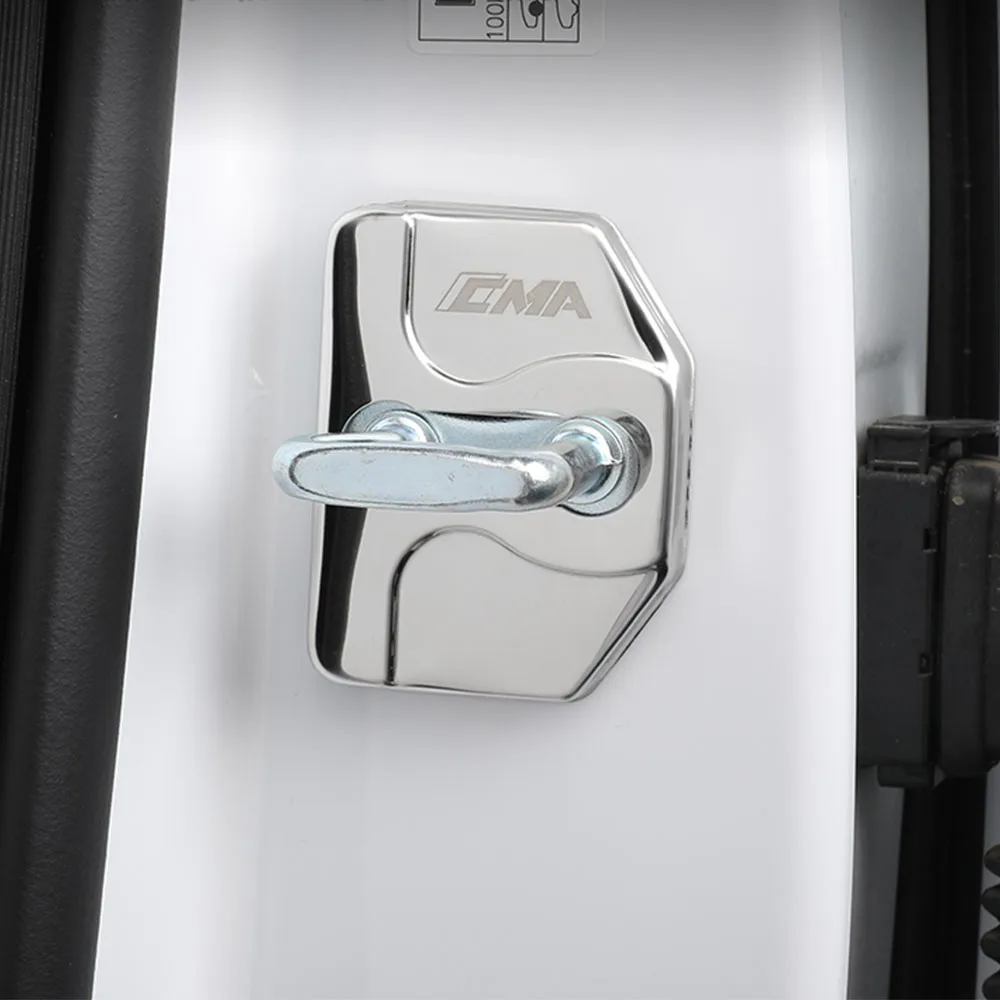 

For 2023-2025 Geely Starray Boyue L Atlas FX11 Stainless Steel Door Lock Buckle Protective Cover Interior Modification Supplies