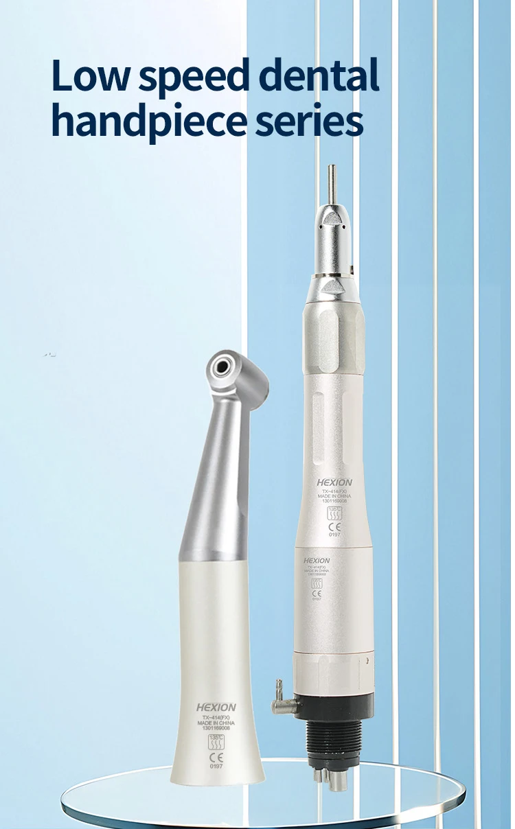 HEXION 5-teiliges Dental-Handstück-Set für hohe/niedrige Drehzahlen – LED-Schattenloses E-Generator & 3-Wassersprühfunktion – 2/4-Loch Gerade/Winkeleinsatz Luftmotor – Detail 5