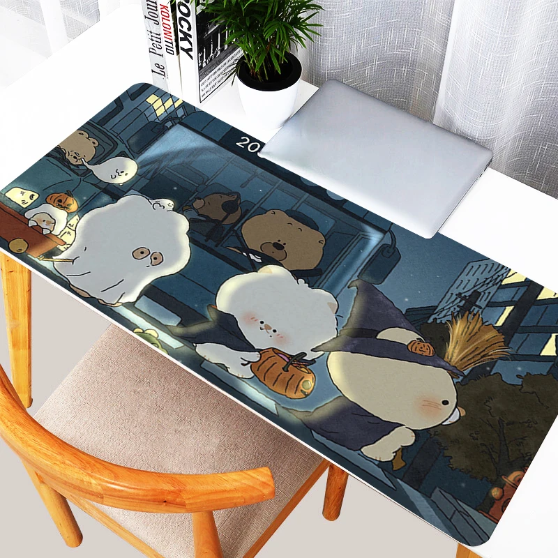 

Gaming Mouse Pad Laptop HD Mousepad Baby Bear Gamer Desk Mat Keyboard Pad Carpet Computer Table Surface For Accessories Mausepad