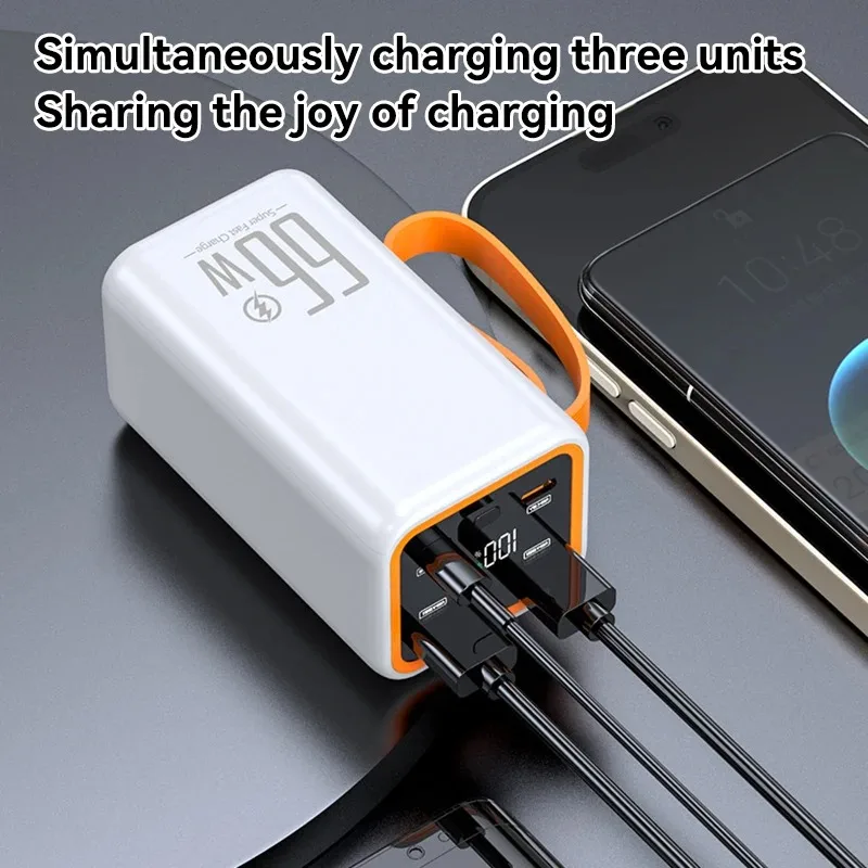 50000mAh Large Capacity Portable Two-Way 66W Super Fast Charging Power Bank External Battery Charger For iPhone Huawei Xiaomi view 4