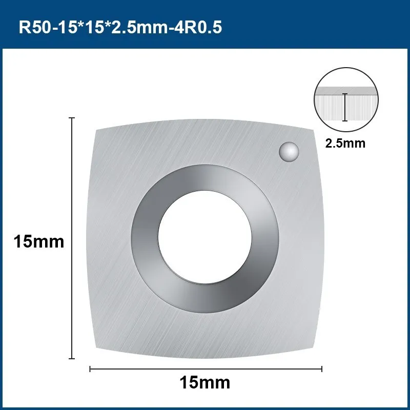 HAMPTON Hartmetall Einfügen 15x1 5x 2,5mm Platz Klinge Drehen Cutter Einsatz Für Holzbearbeitung Drehmaschine Werkzeug Fase 4R 0,5 1pc/10 stücke