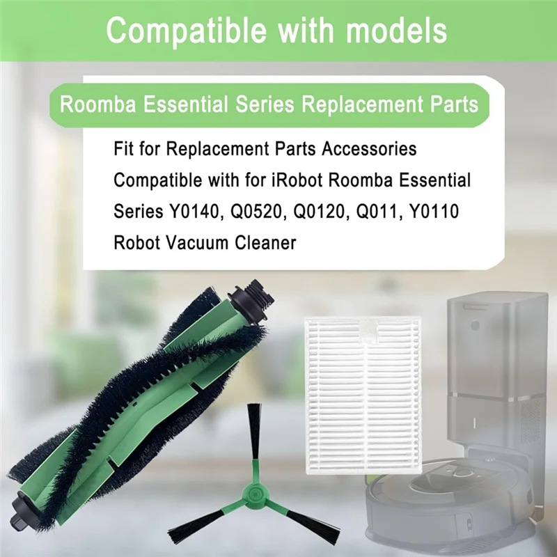 

【Buy It Now】For Irobot Roomba Y0140,Q0520 Q0120,Q011 Y0110 Accessories Kit For Essential Series Robot Vacuum Parts Cleaner