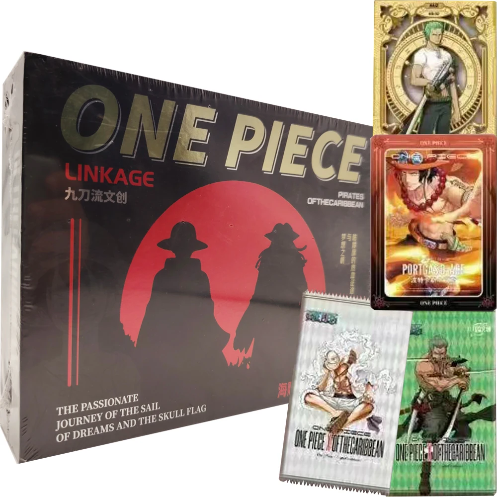One Piece Pirates of The Caribbean Creative Trendy Collection Cards Anime Cartoon Charming Characters HD Craftsmanship Toys Card
