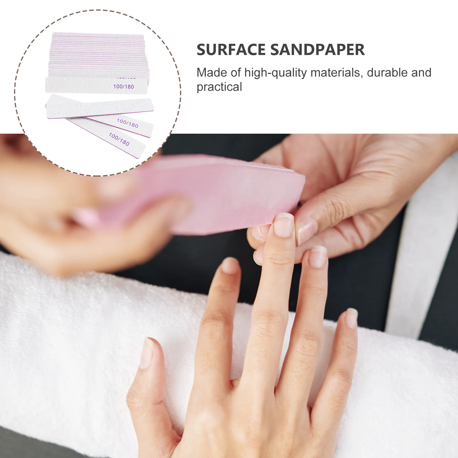 25 قطعة من شرائط صنفرة فن الأظافر عالية الجودة لمجموعة أدوات إزالة طلاء الأظافر لوصلات الأظافر #5