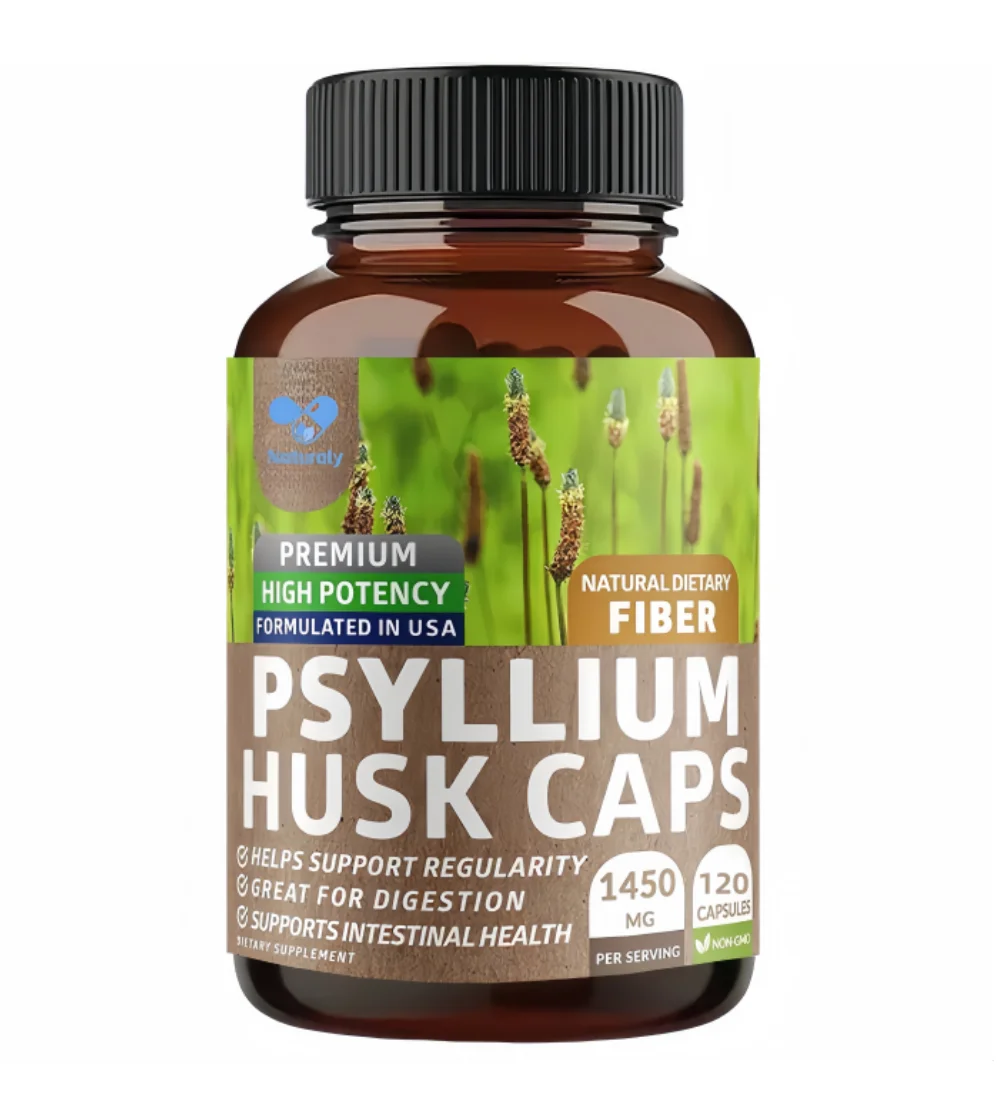 Psyllium Husk Caps, Supports Gut Health - Helps Maintain Regularity, Natural Soluble Fiber