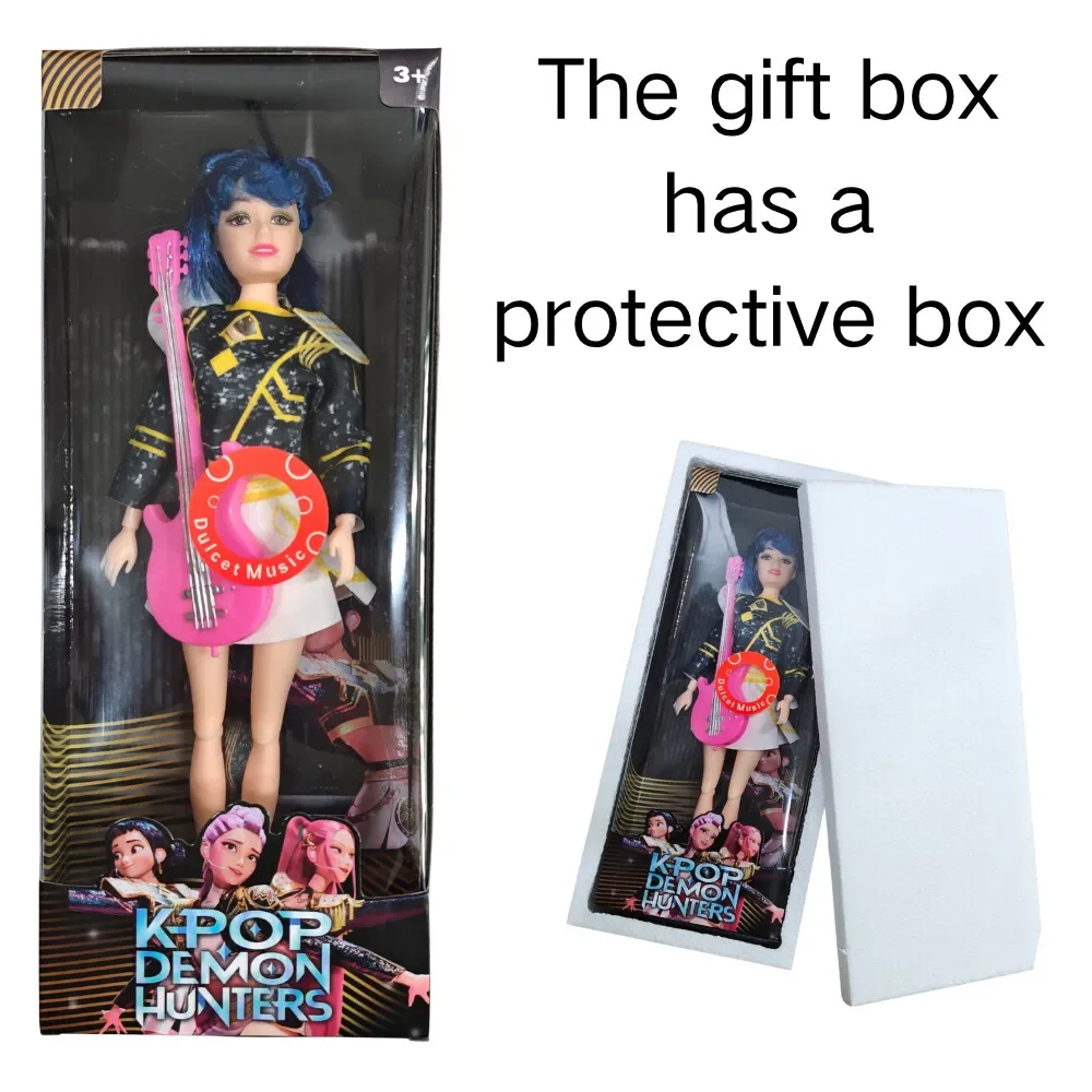دمى Kpop Demon Hunter الأصلية القابلة للجمع (Rumi/Mira/Zoey) - ألعاب بلاستيكية للغناء بنفسك هدية عيد الميلاد للفتيات #3