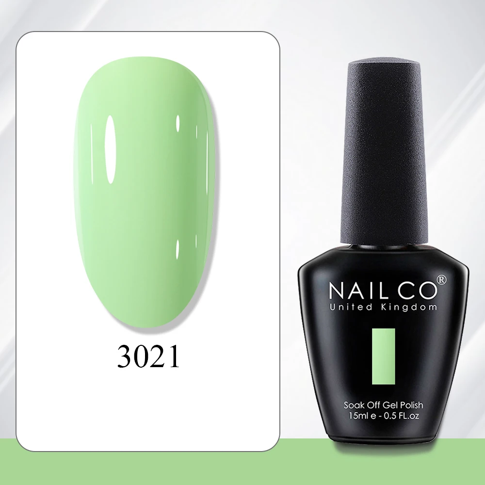 NAILCO 15ml ヘマ/TPOフリー ピュアカラーネイルジェルポリッシュ バーニッシュ セミパーマネント UV マニキュアジェル トップコート ジェルポリッシュ