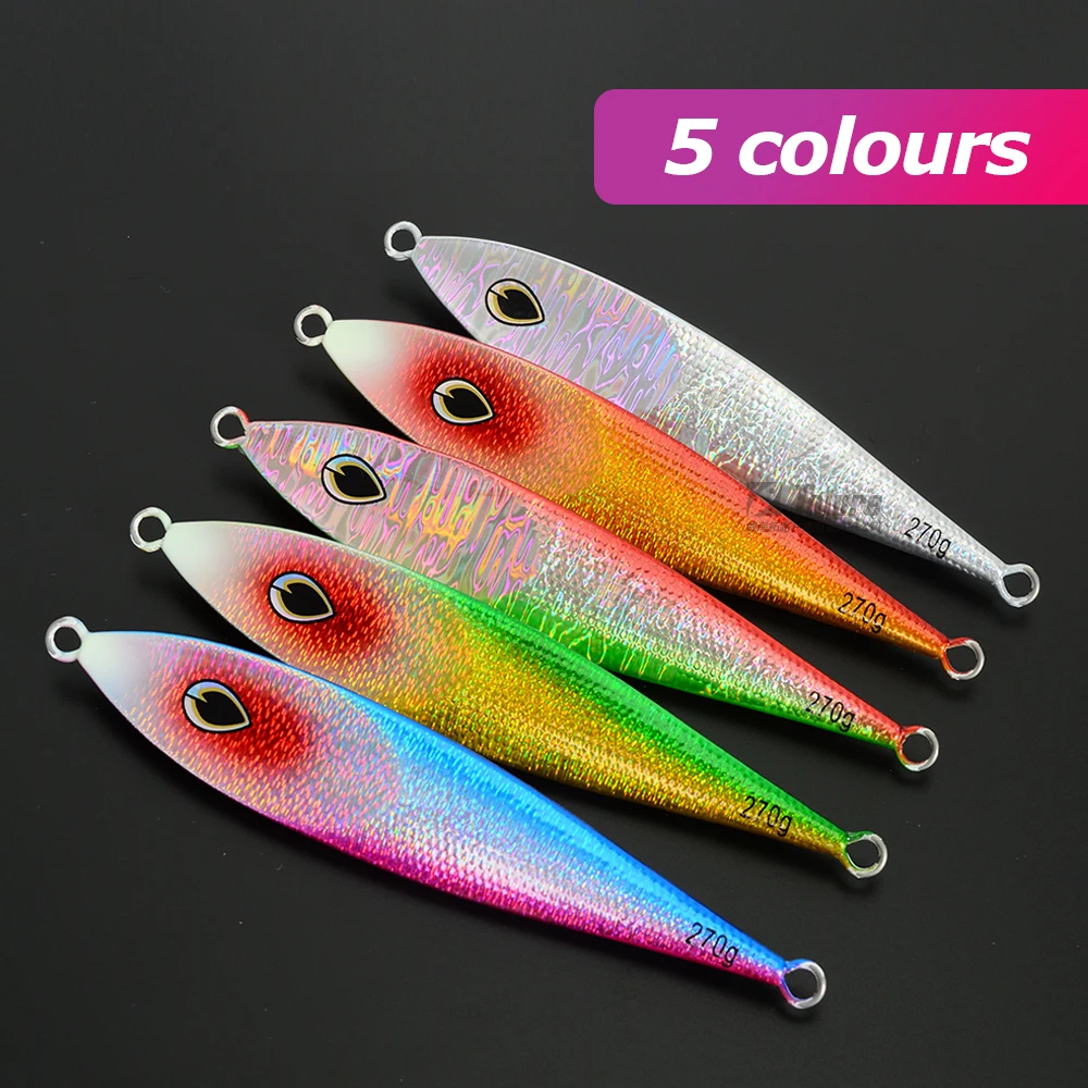 Super Lure New Slow Metal Jigging Lure Glow 210g 260g 300g Falling Jigs Saltwater Fishing Pitch Pesca Angler Hard Bait Tackle