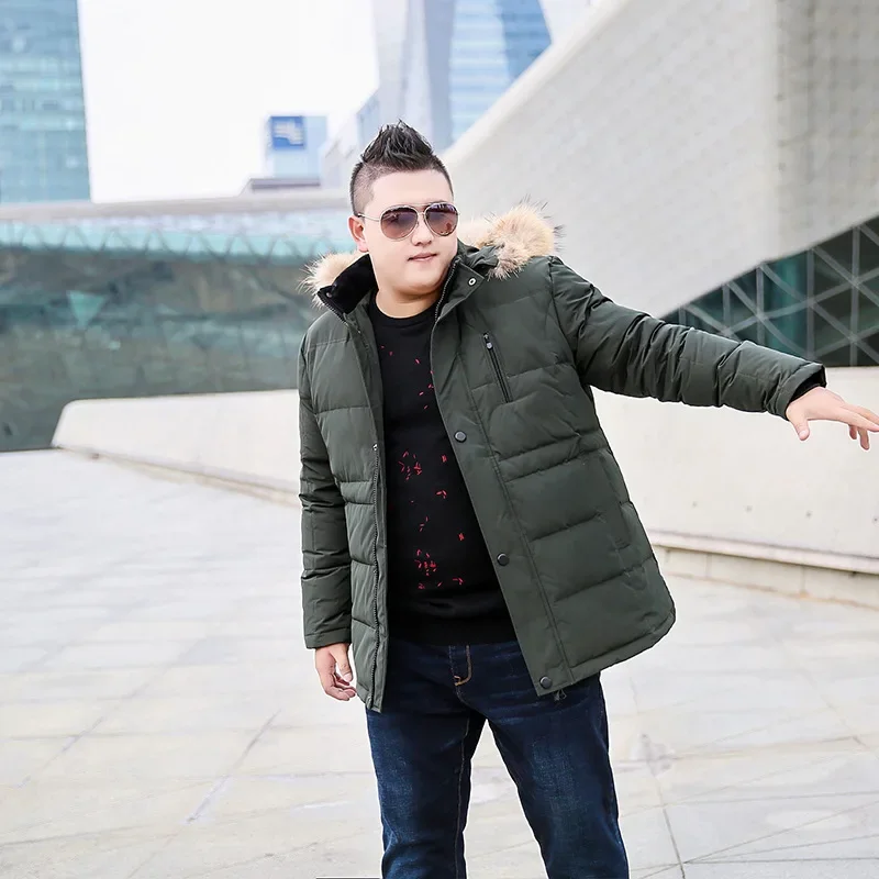 New Arrival Fashion High Quality Super Large Autumn Winter White Duck Down Thick Loose Casual Men Down Jacket Plus Size Xl-10XL