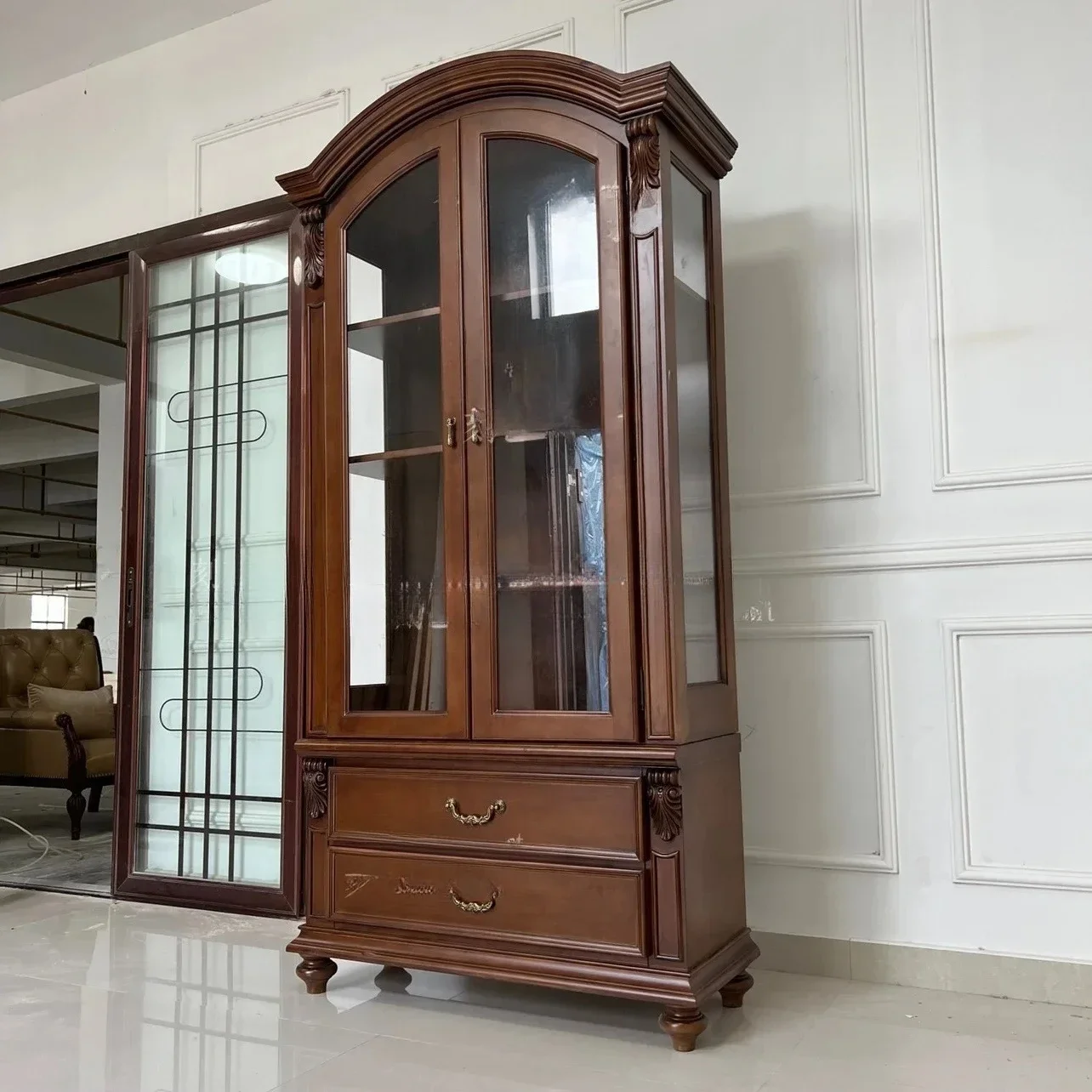 G New Victoria Wine Cabinet American Country Classic Double Door Edge Cabinet Bookcase